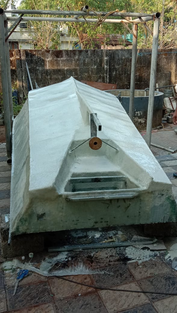 Marine Fibering Process - Krishnanjali Boat